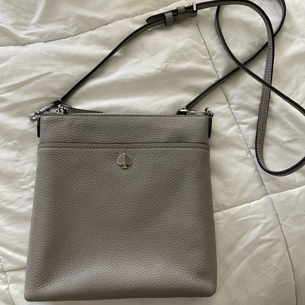 NWOT Grey Kate Spade Crossbody